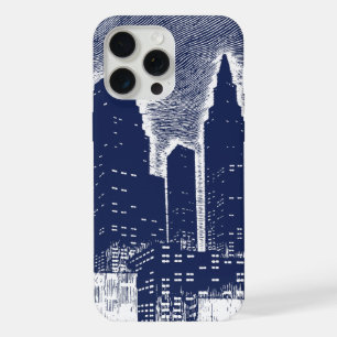Big City Night Lights cityscape skyline iPhone 15 Pro Max Case
