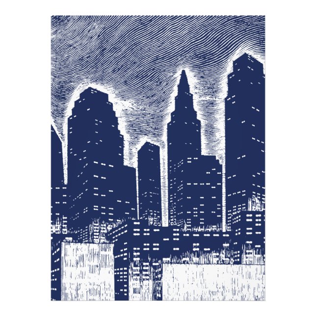 Big City Night Lights cityscape skyline Photo Print (Front)