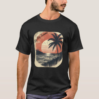 Big City Summer Sunshine Beach Tropical Retro Vibe T-Shirt