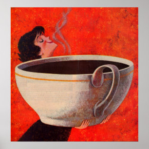 big coffee drinker print
