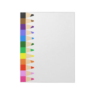 Big Coloured Pencils Notepad