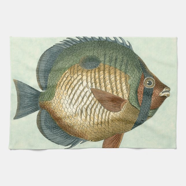 Big Colourful Fish Tea Towel (Horizontal)