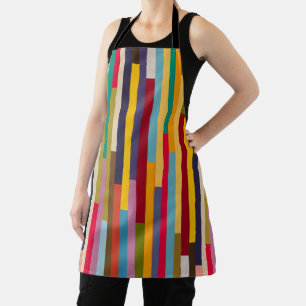 Big Colourful Stripes  Apron