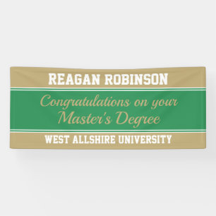 Big Congrats! Large Master's degree banner
