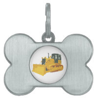 Big Construction Bulldozer on Tracks