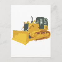 Big Construction Bulldozer on Tracks