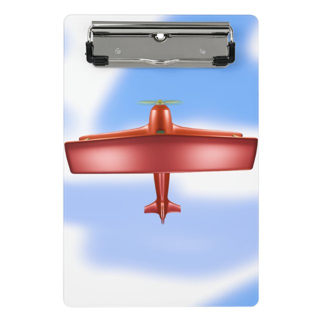 Big Cool Adventurous Flying Plane Mini Clipboard (Front)