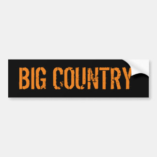 Big Country Redneck Gear Bumper Sticker