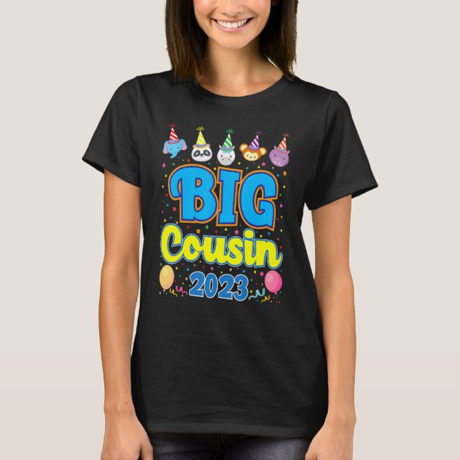 Big Cousin 2023 New Cousin Pregnancy Announcement  T-Shirt (Front)