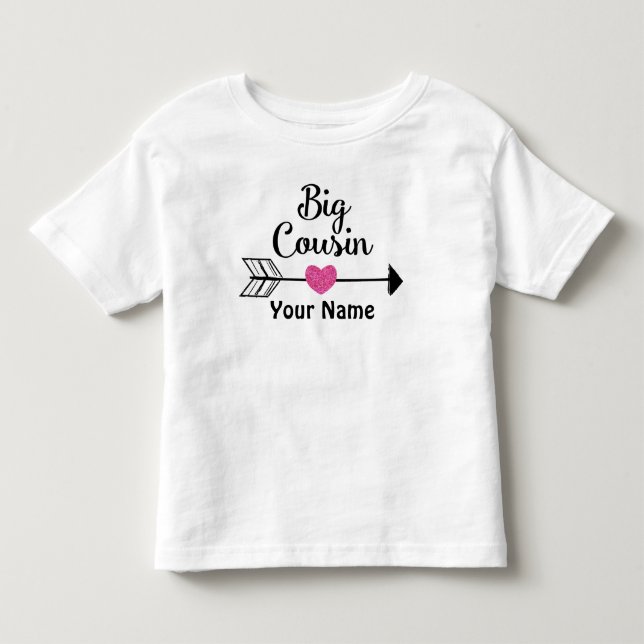 Big Cousin Arrow Personalised T-shirt (Front)