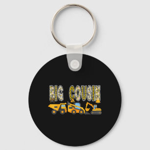 Big Cousin Construction Excavator Kids Matching Key Ring