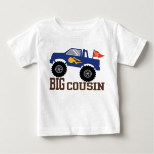 Big Cousin Monster Truck Baby T-Shirt