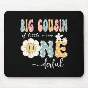 Big Cousin Of Little Wonderful 1st Birthday Daisy Mouse Mat