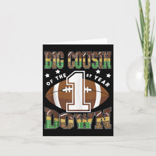 Big Cousin Of The 1st Year Down Football First Bir Card