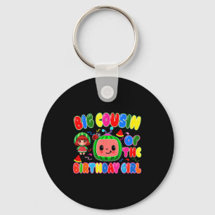 Big Cousin Of The Birthday Girl Melon Family Match Key Ring