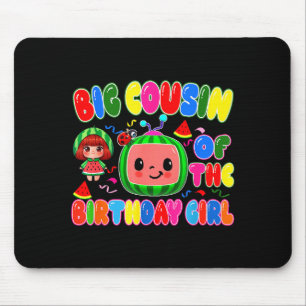 Big Cousin Of The Birthday Girl Melon Family Match Mouse Mat