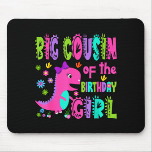 Big cousin of the birthday girl saurus rex mouse mat