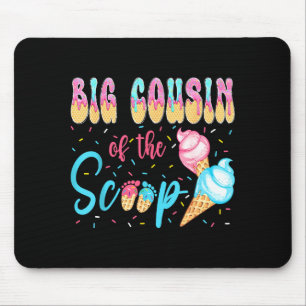 Big cousin of the scoop ice cream gender reveal mouse mat