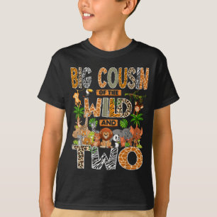 Big cousin of the wild &amp; two 2nd birthday boy T-Shirt