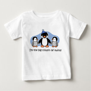 Big Cousin of twins Penguin Baby T-Shirt