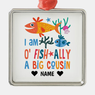 Big Cousin - Officially a Big Cousin Metal Tree Decoration