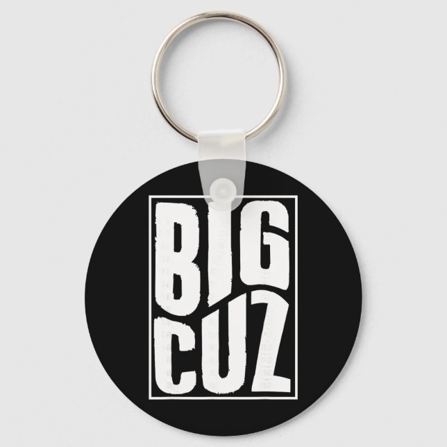 Big Cousin Pregnancy Announcement Matching New Cou Key Ring (Front)