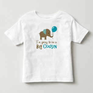 Big Cousin to be - Mod Elephant Toddler T-Shirt