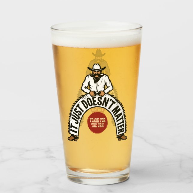 Big Cowboys White & Black Glass (Front Filled)