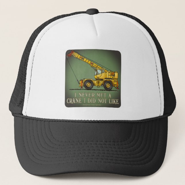 Big Crane Operator Quote Hat (Front)