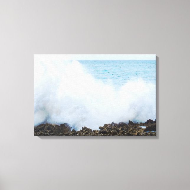 Big Crashing Wave Canvas Print (Front)