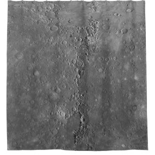 Big Craters Surface Moon Planet Shower Curtain