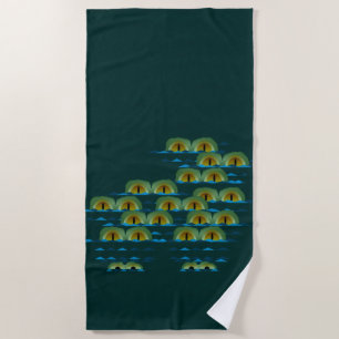 Big Croc Beach Towel