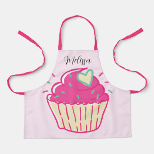 Big Cupcake Kids Pink Apron