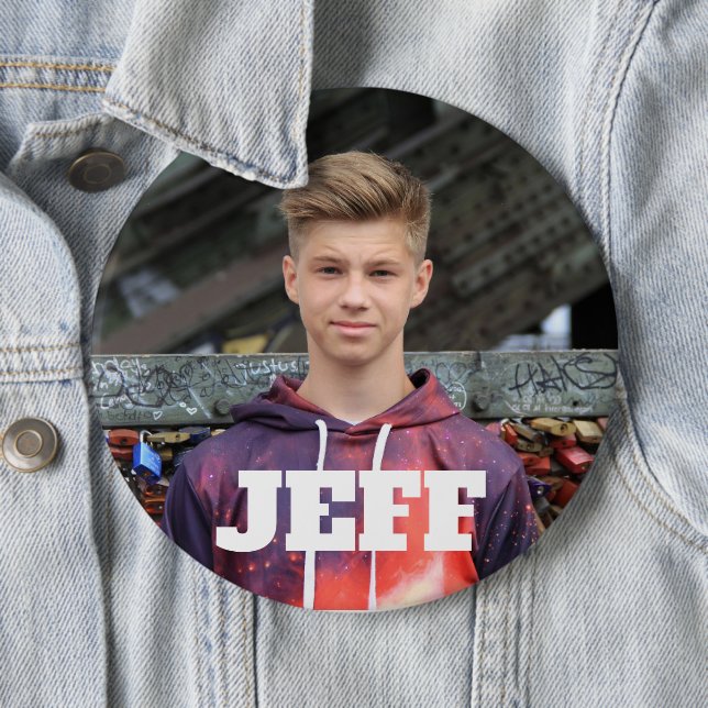 Big custom photo button with name (In Situ)