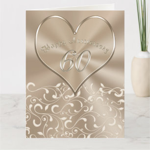 BIG Customisable 60th Anniversary Cards