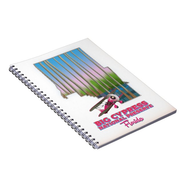 Big cypress national preserve Florida map Notebook (Right Side)