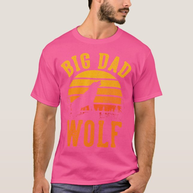 Big Dad Wolf Funny Outdoor Camping Lover Father'S  T-Shirt (Front)