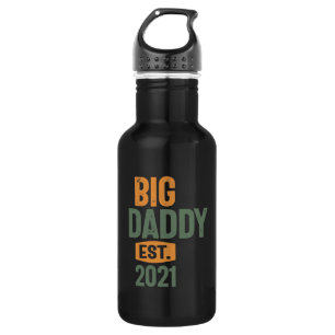 Big Daddy Est 2021   Father Grandpa Gift 532 Ml Water Bottle