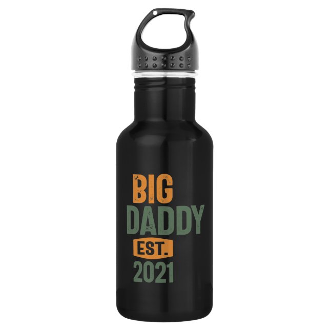 Big Daddy Est 2021 | Father Grandpa Gift 532 Ml Water Bottle (Front)