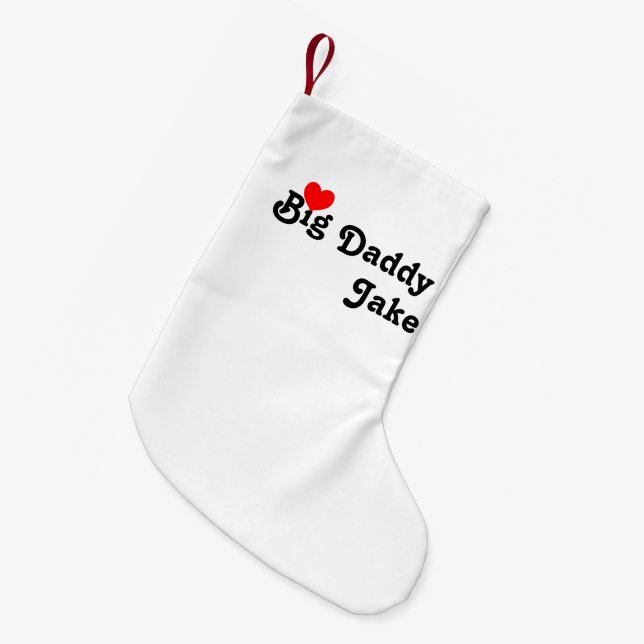 Big Daddy Small Christmas Stocking (Front (Hanging))