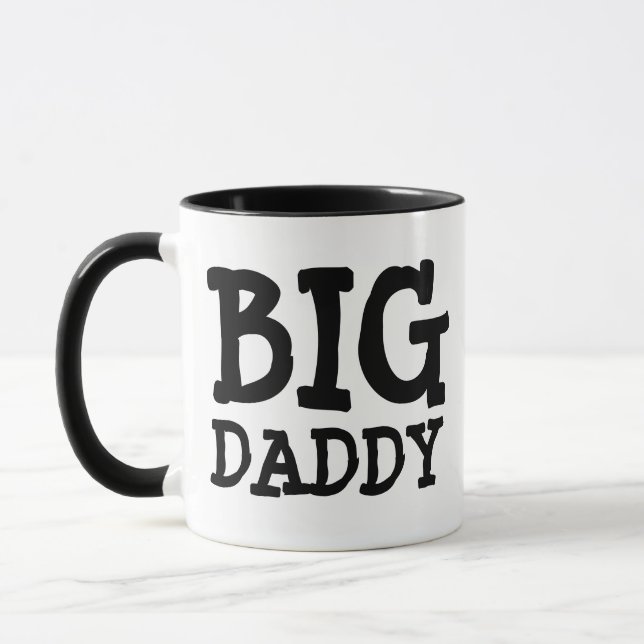 BIG DADDY TRENDY HUMOR DAD COFFEE MUG (Left)