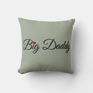 Big Daddy with Red Heart Cushion