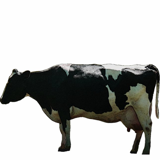 Big Dairy Cow Sculpture Standing Photo Sculpture (Front)