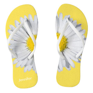 Big Daisy Flip Flops