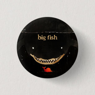 Big Dark Shark 3 Cm Round Badge