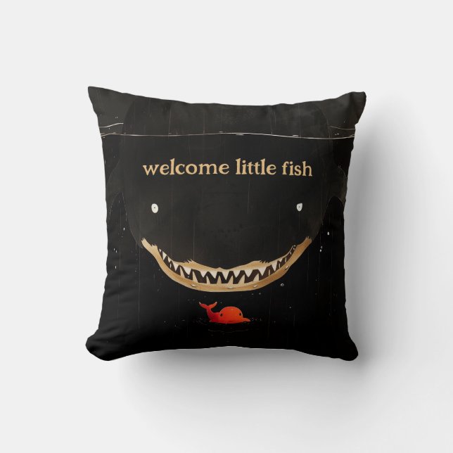 Big Dark Shark Cushion (Front)