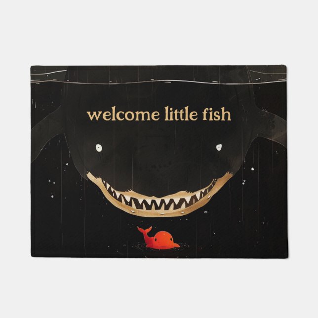 Big Dark Shark Doormat (Front)
