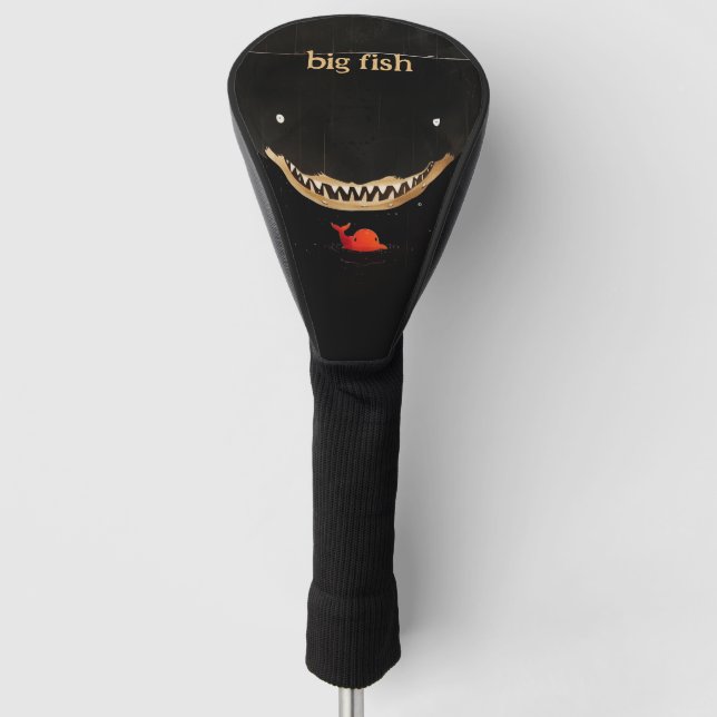 Big Dark Shark Golf Head Cover (Front)