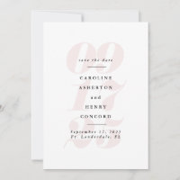 Big date big photo blush pink
