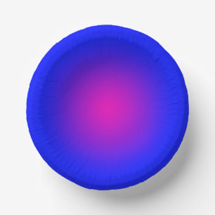 Big Day for the Blue and Magenta  Paper Plate